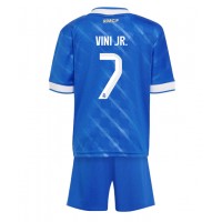 Stroje piłkarskie Real Madrid Vinicius Junior #7 Koszulka Trzeciej dla dzieci 2025-26 Krótki Rękaw (+ szorty)
